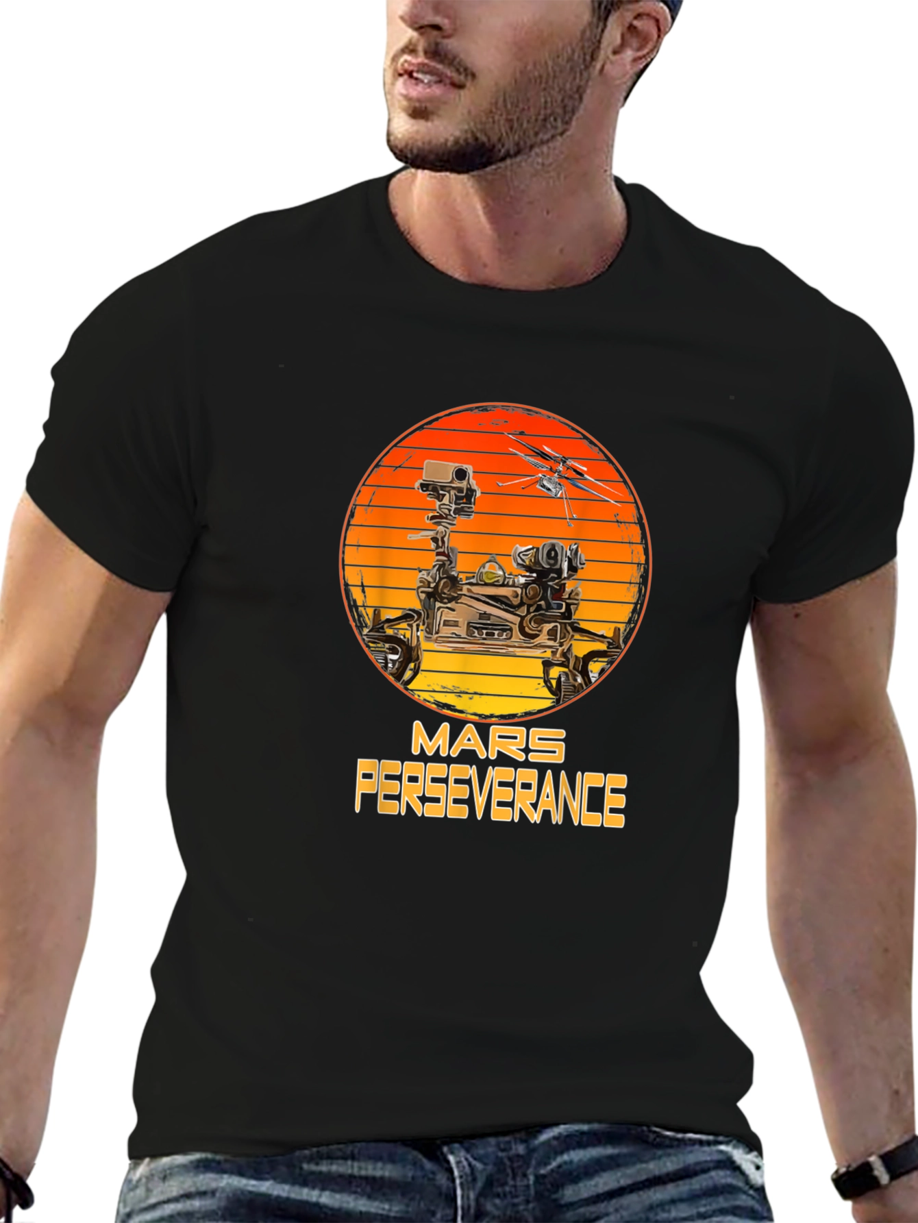 Mars Perseverance T-Shirt - Black
