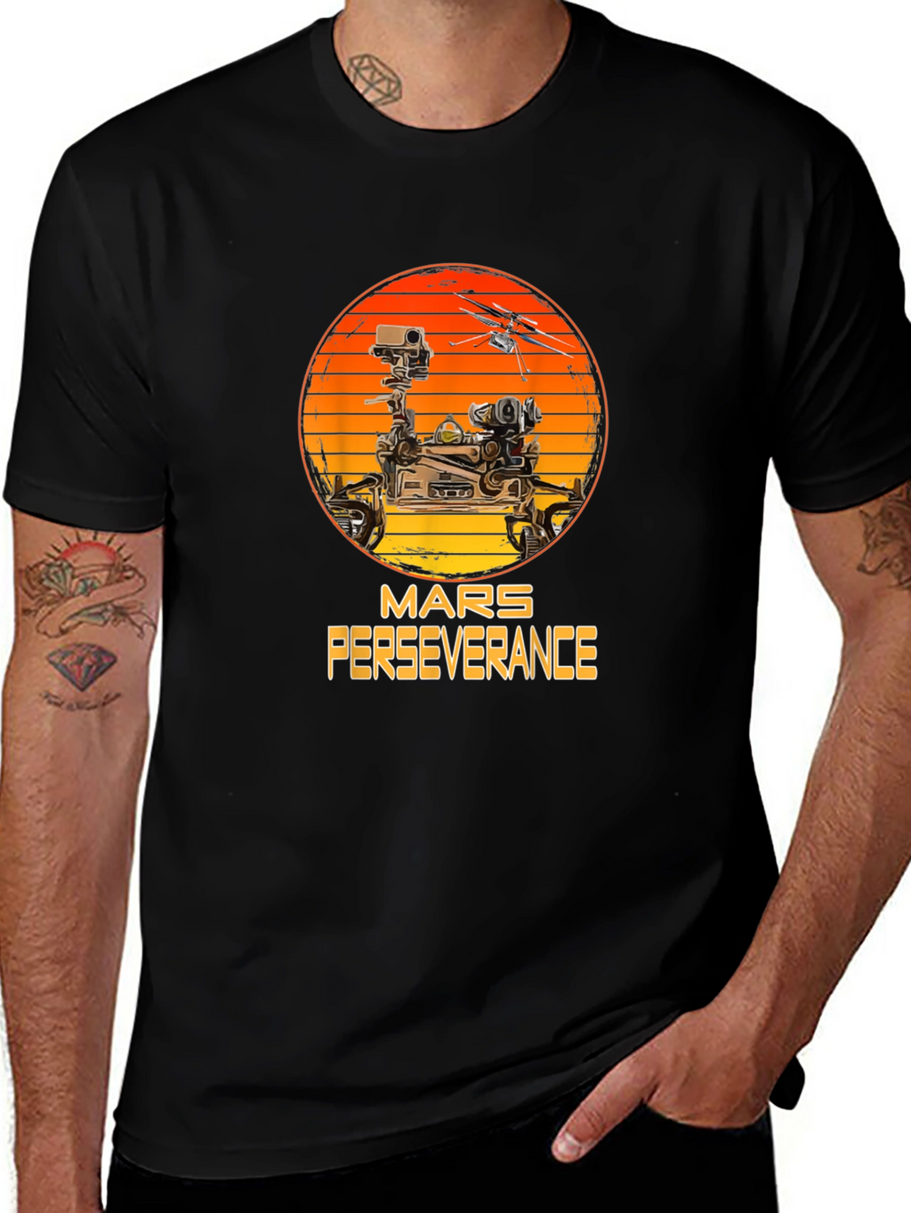 Mars Perseverance T-Shirt - Black
