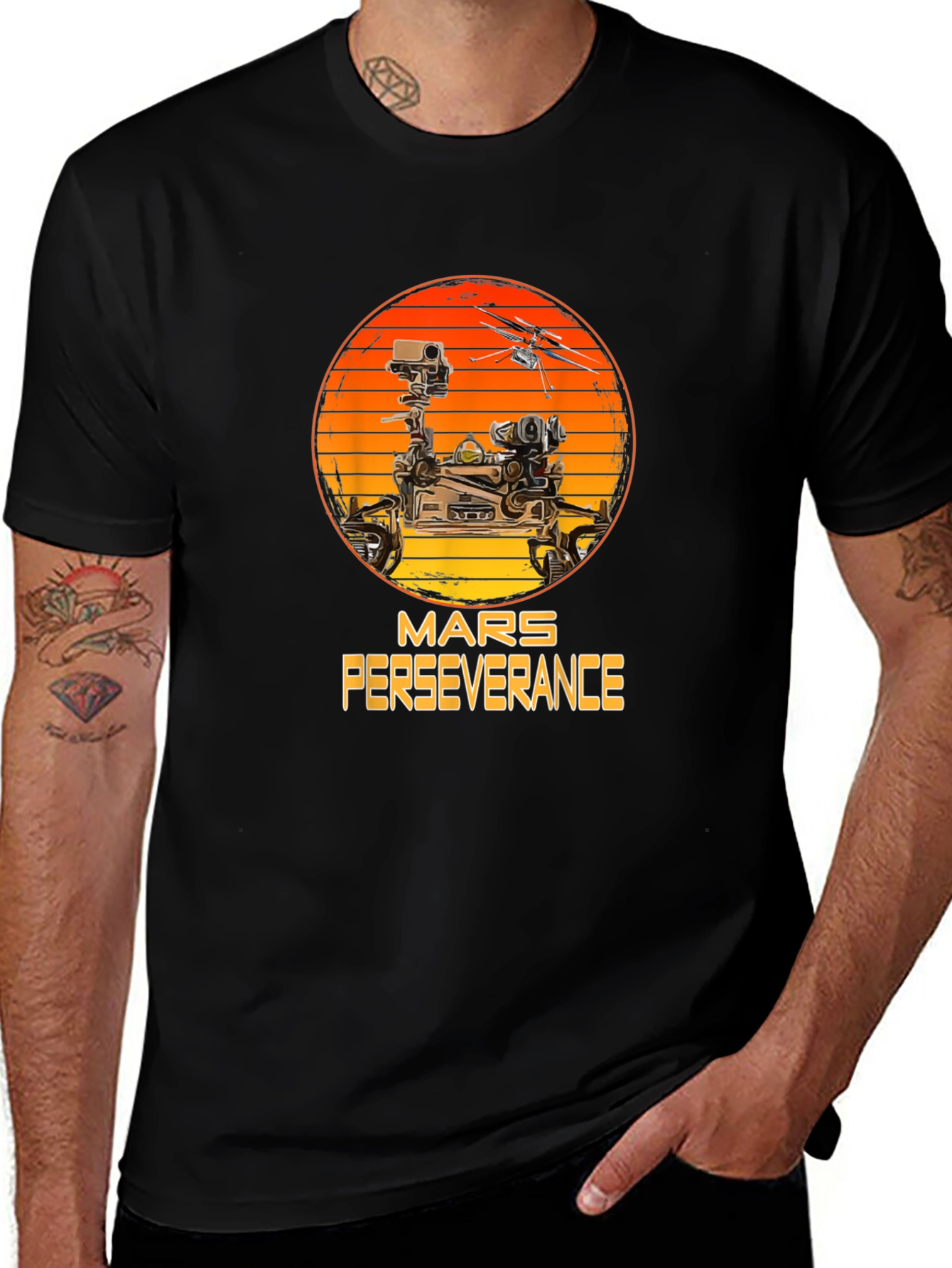 Mars Perseverance T-Shirt - Black