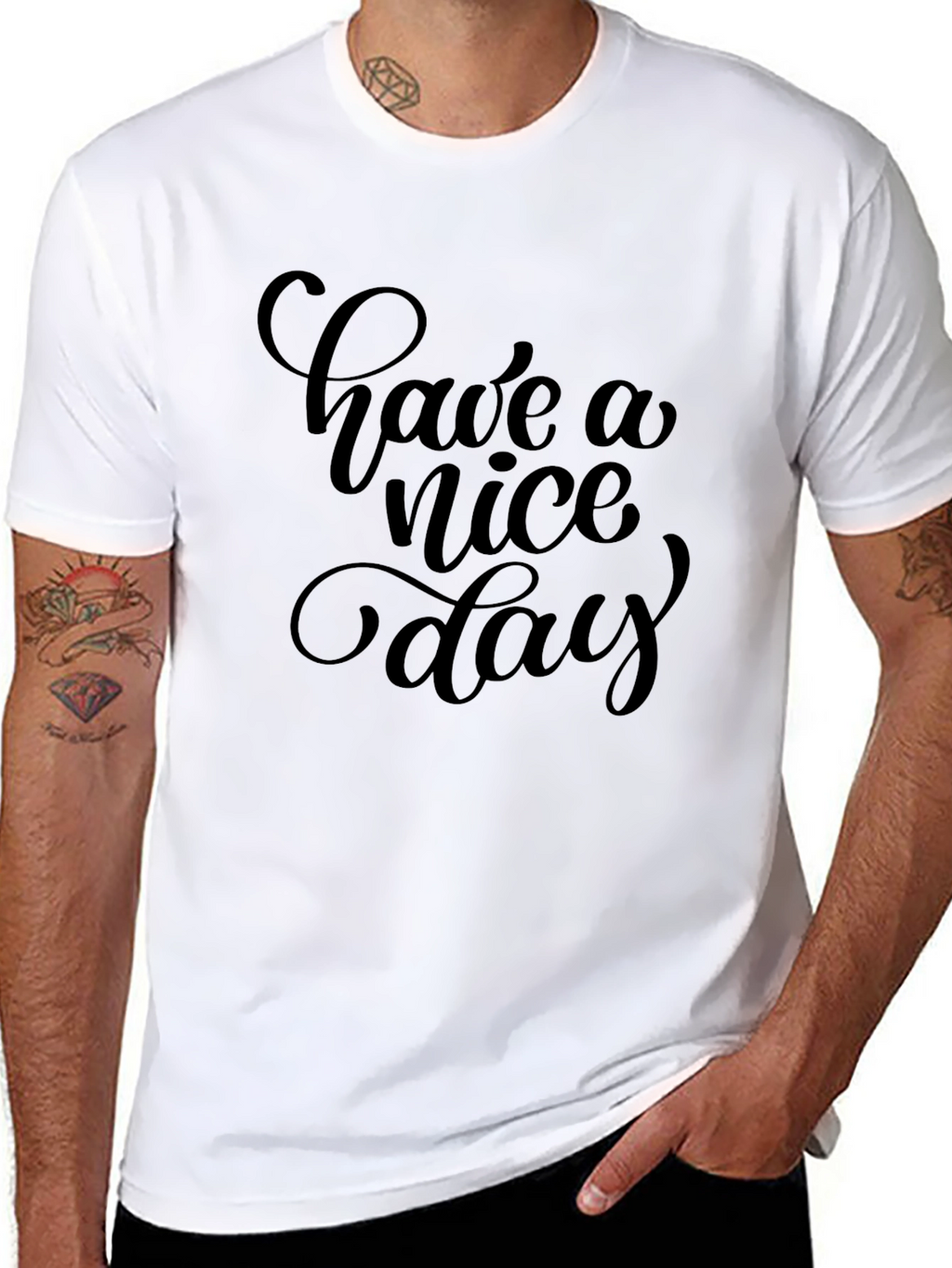 Have a Nice Day Black T-Shirt