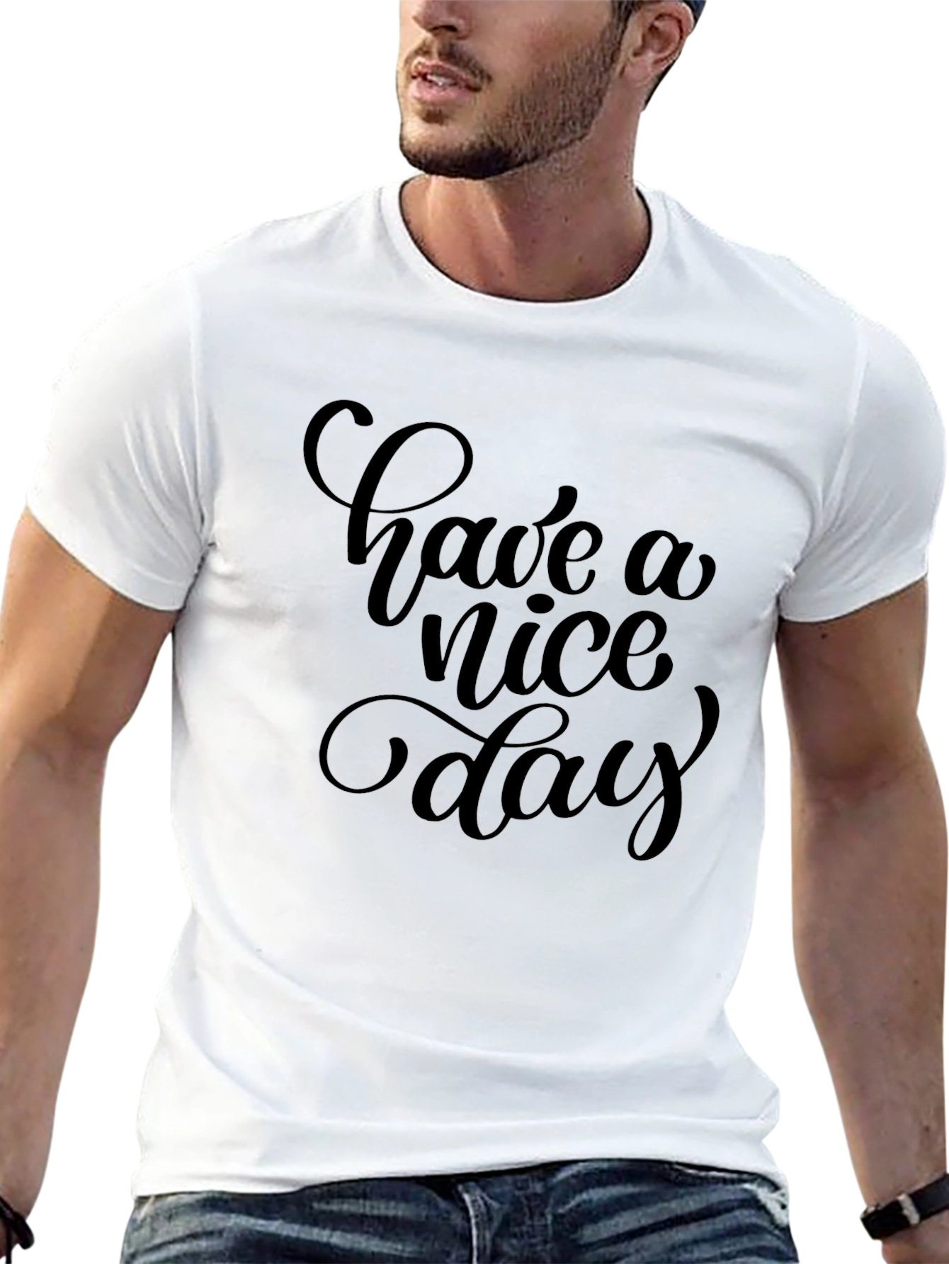 Have a Nice Day Black T-Shirt
