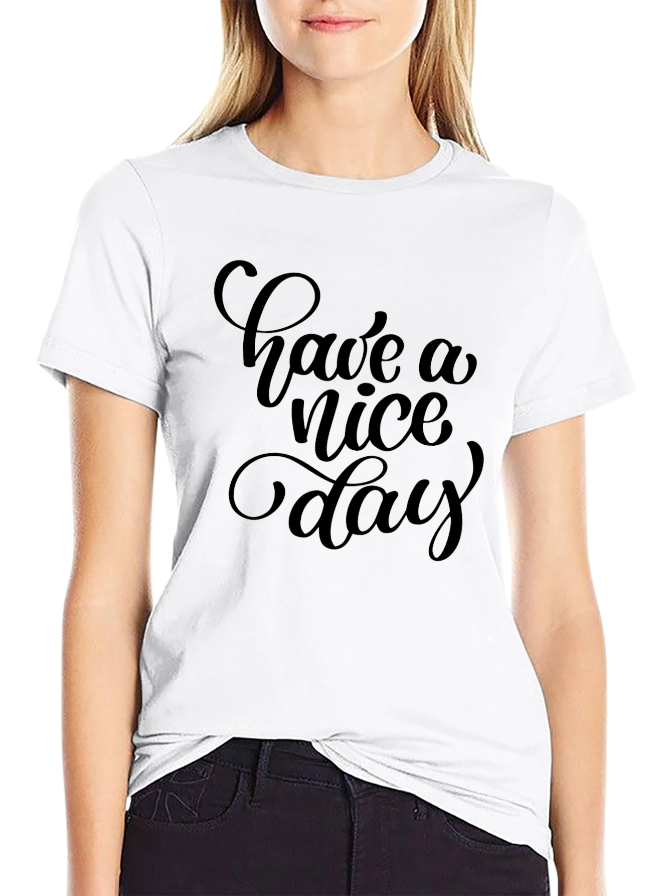 Have a Nice Day Black T-Shirt