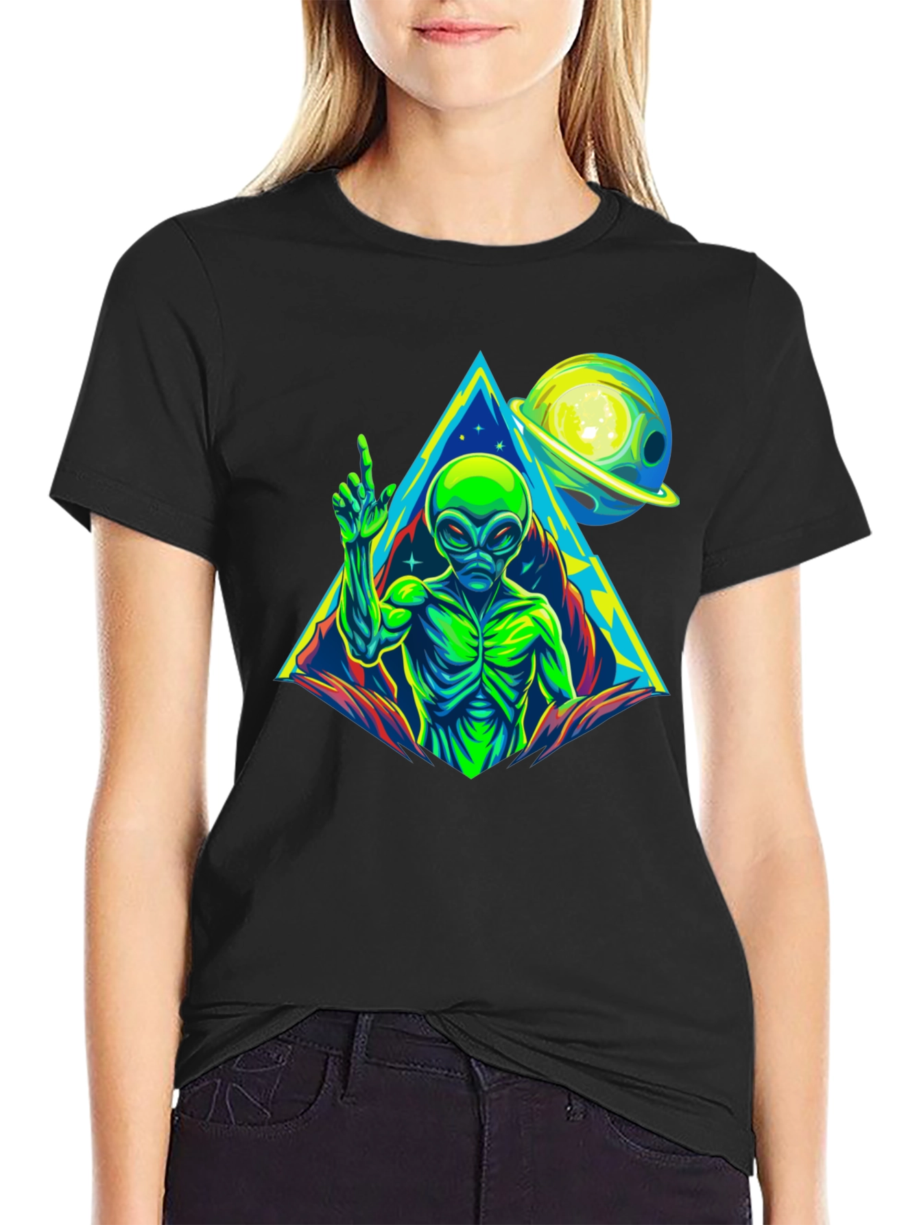 Alien Planet Graphic T-Shirt
