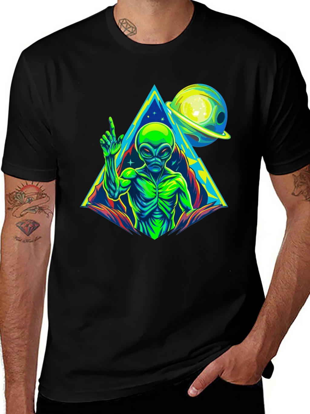 Alien Planet Graphic T-Shirt