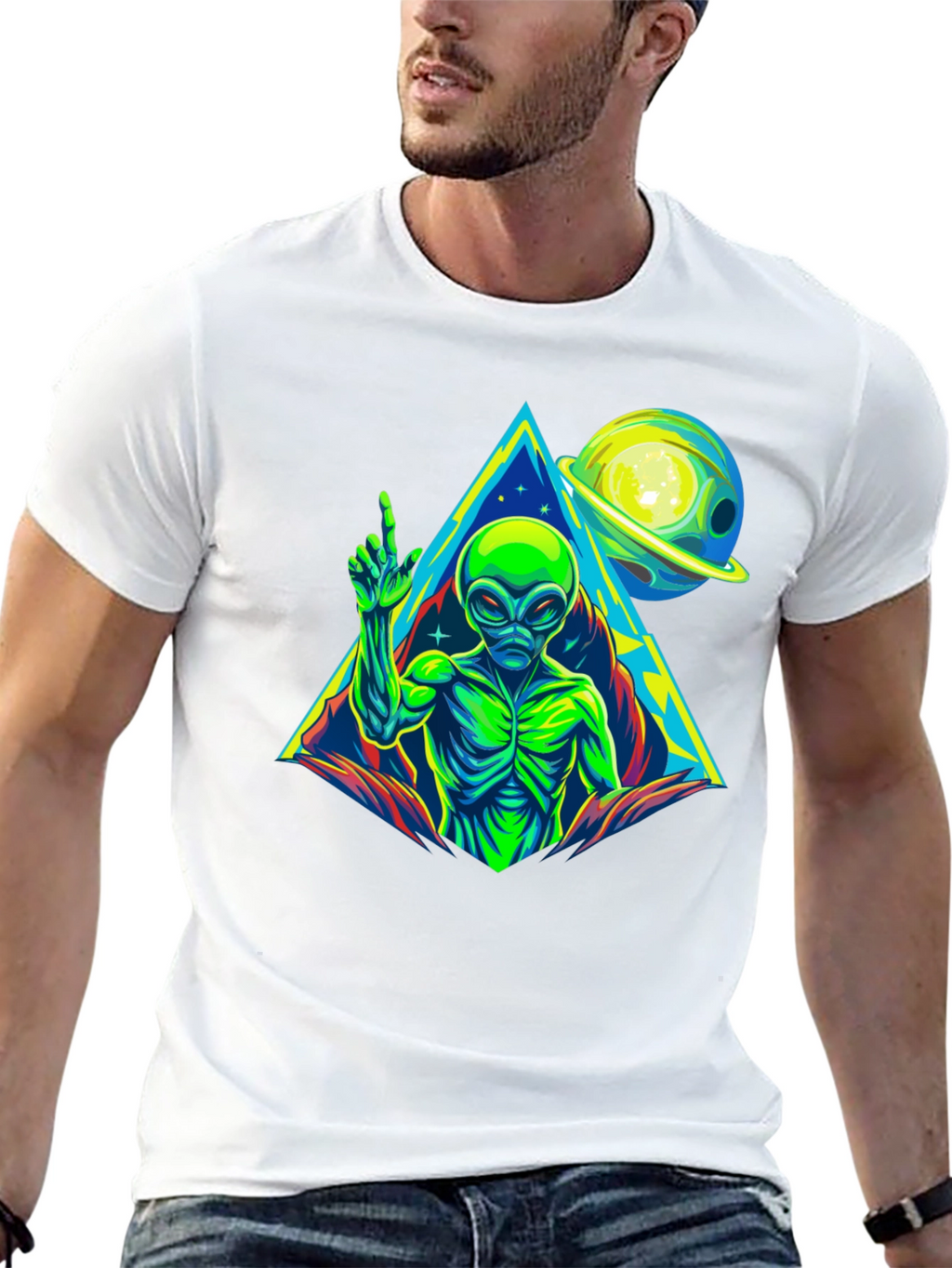 Alien Planet Graphic T-Shirt