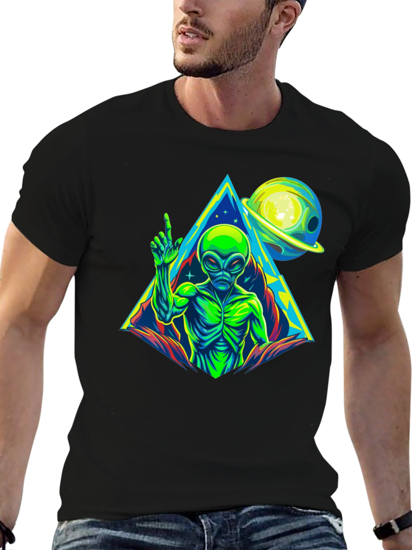 Alien Planet Graphic T-Shirt