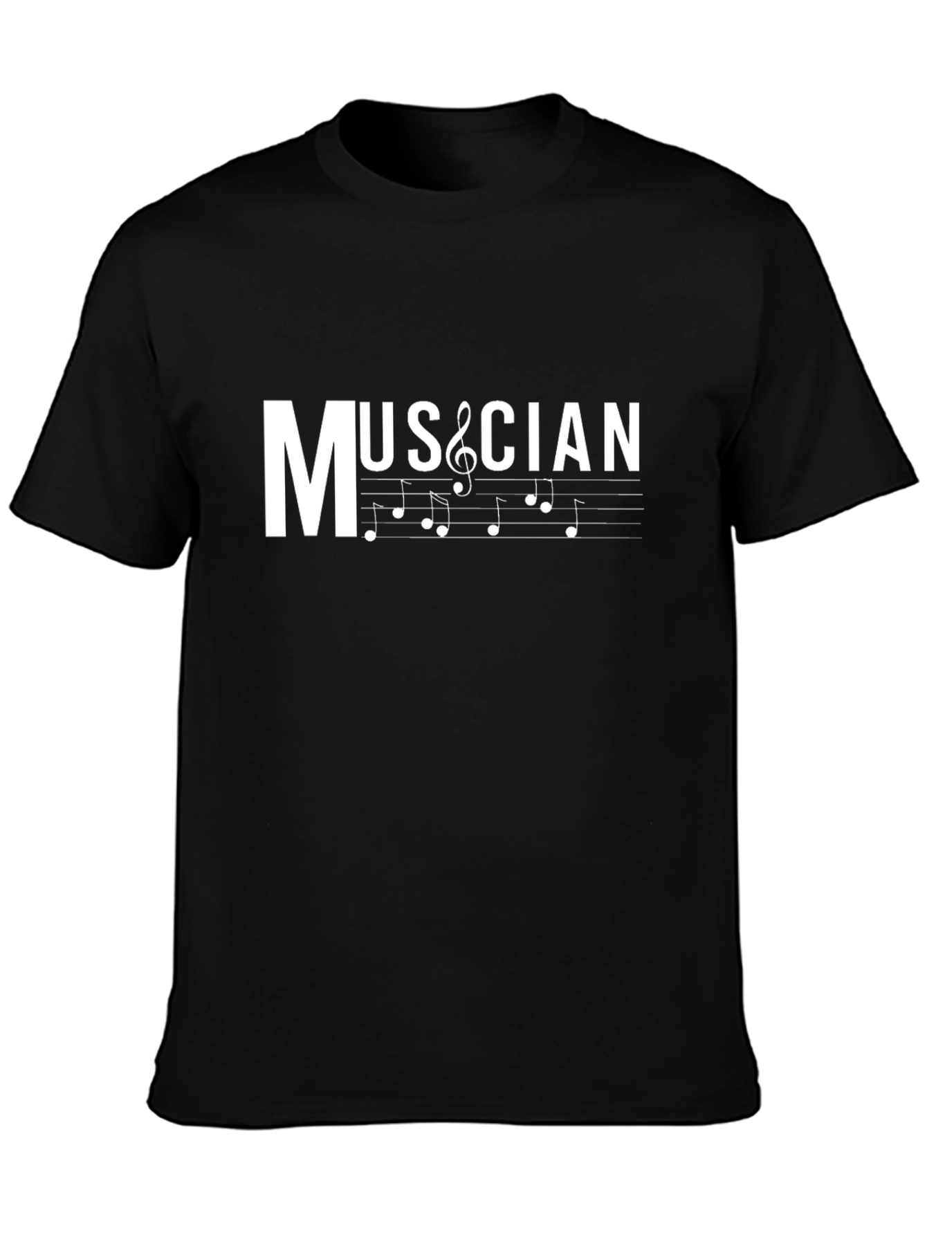 Musician Treble Clef T-Shirt - Black