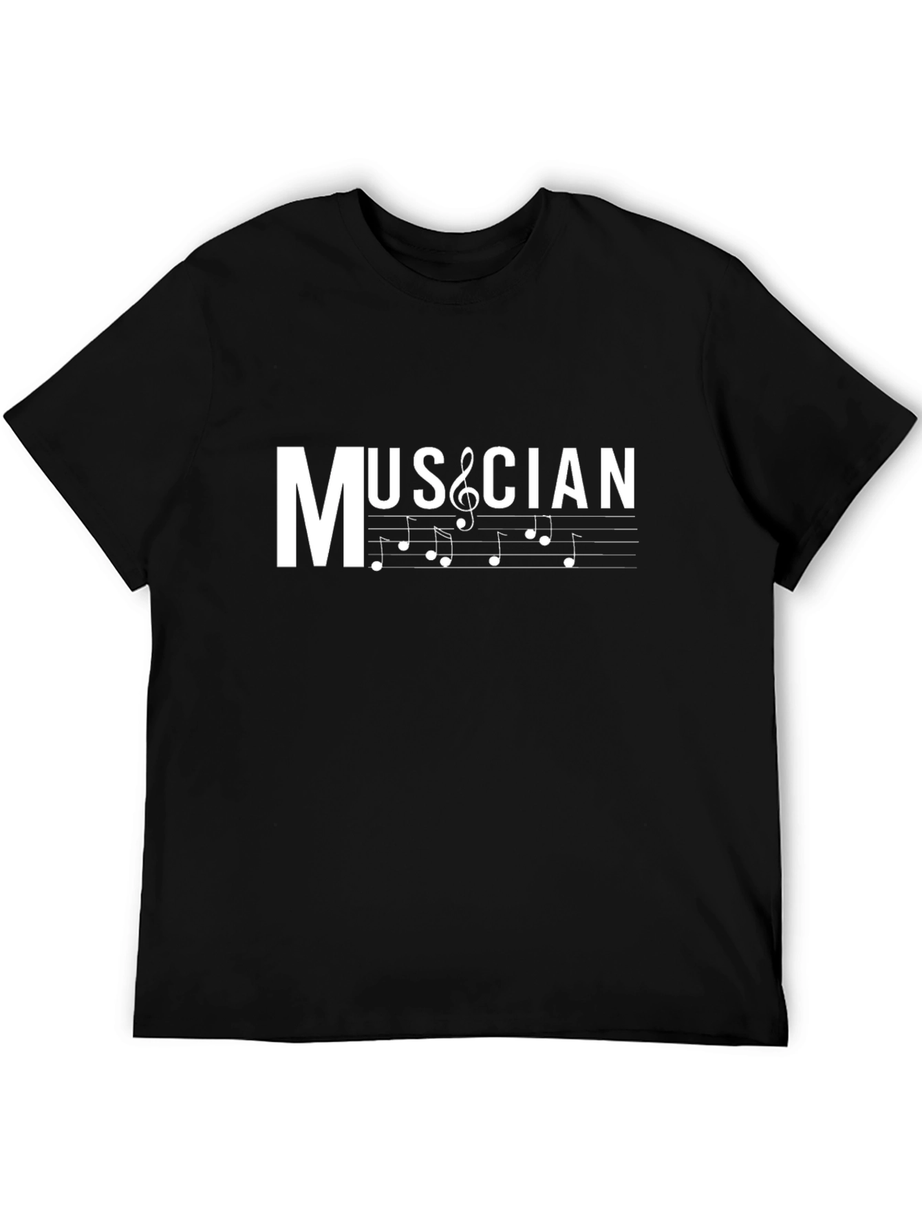 Musician Treble Clef T-Shirt - Black