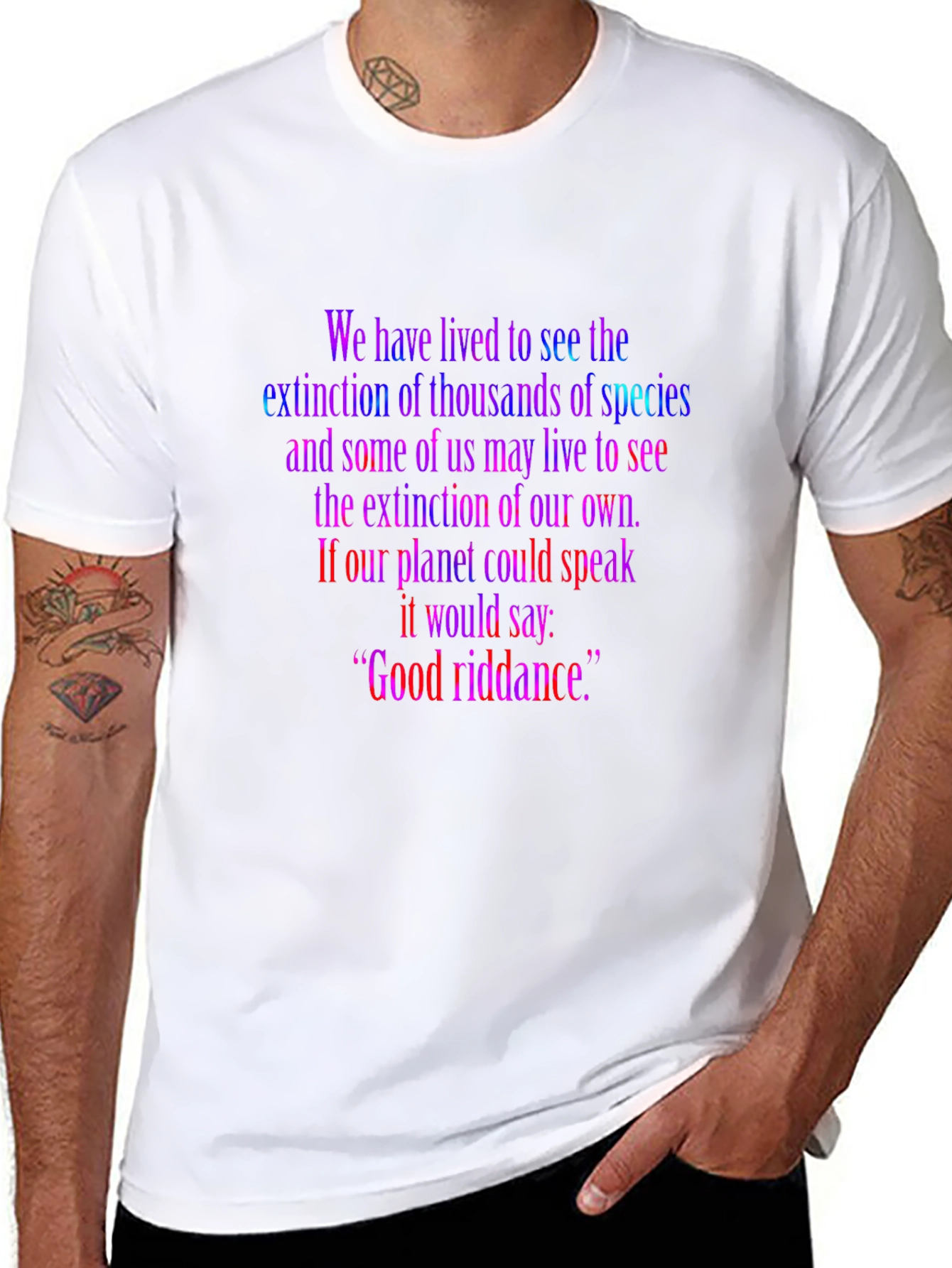 Extinction Quote T-Shirt - Good Riddance Tee