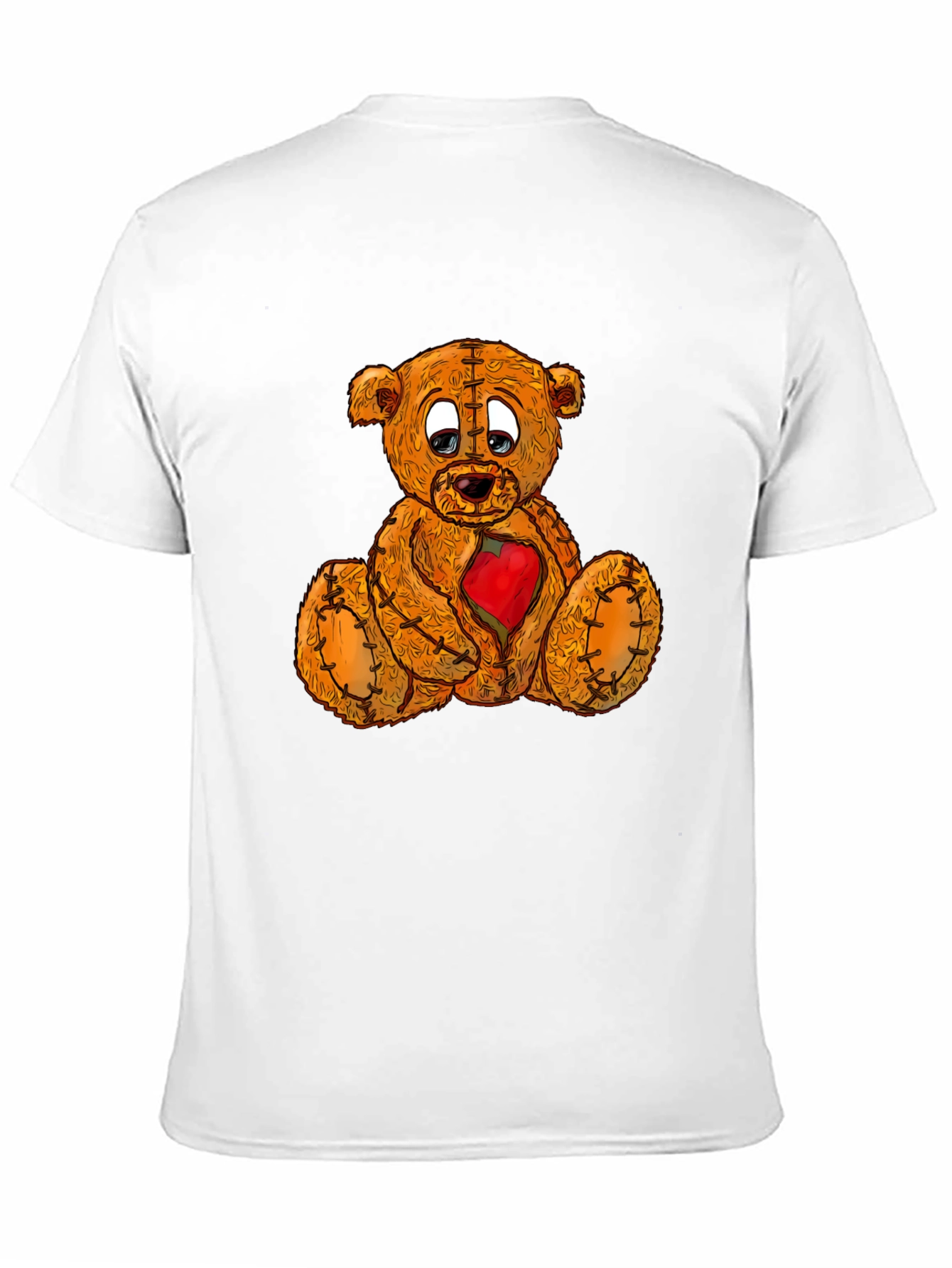 Sad Teddy Bear T-Shirt - Heartbroken Plush Graphic Tee
