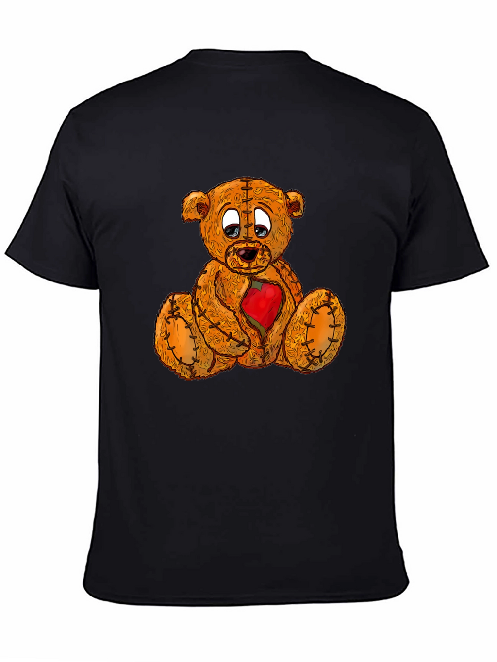 Sad Teddy Bear T-Shirt - Heartbroken Plush Graphic Tee