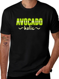 Avocado-holic Graphic Tee - Black