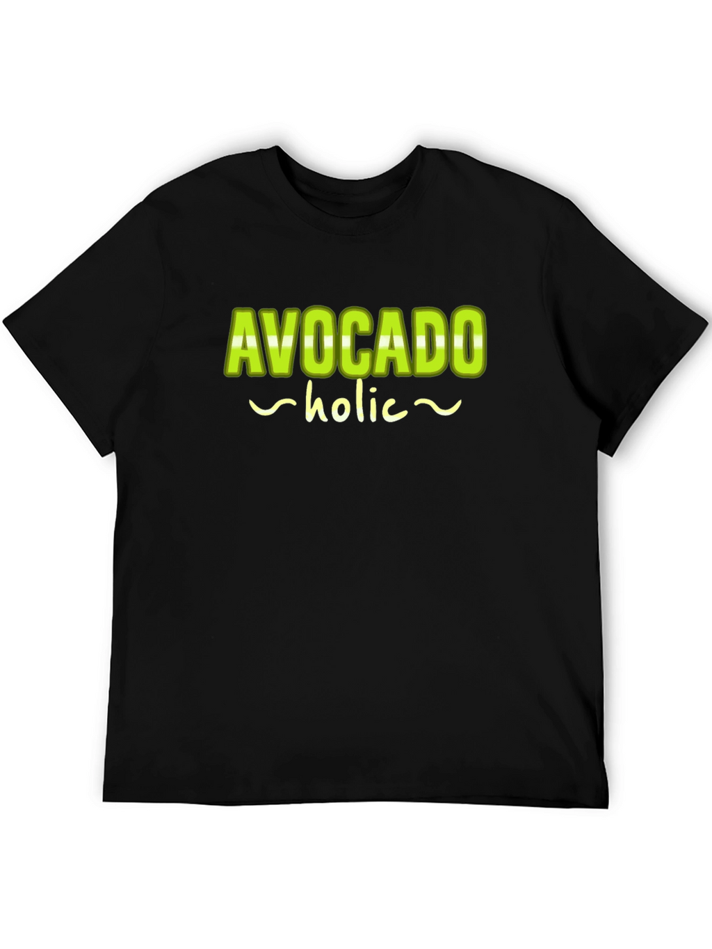 Avocado-holic Graphic Tee - Black