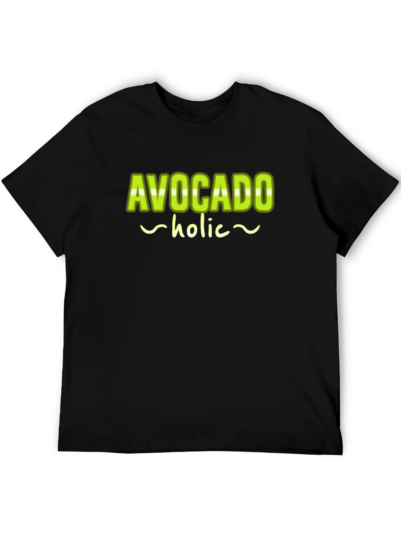 Avocado-holic Graphic Tee - Black