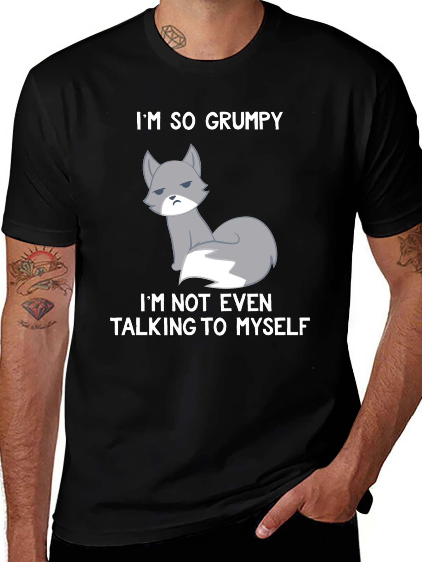 Grumpy Fox Graphic Tee - Funny Statement Shirt
