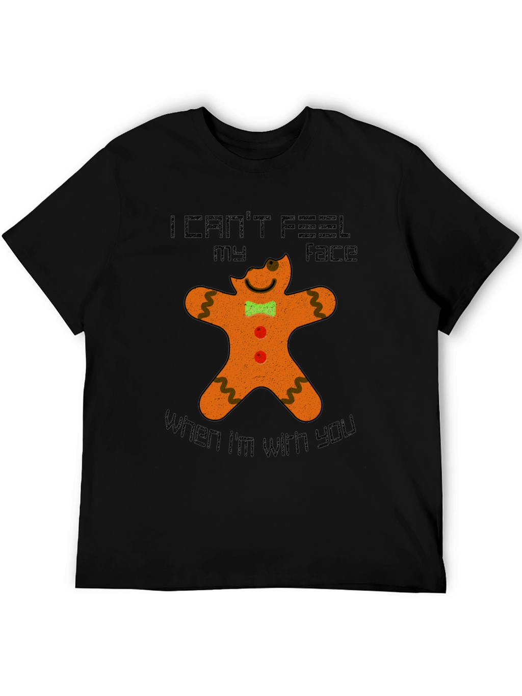 Gingerbread Man Funny Graphic T-Shirt