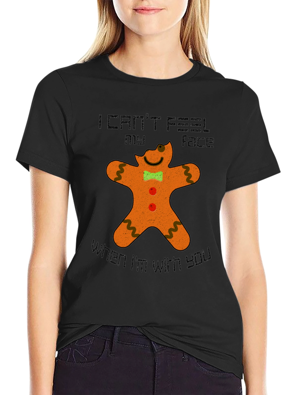 Gingerbread Man Funny Graphic T-Shirt