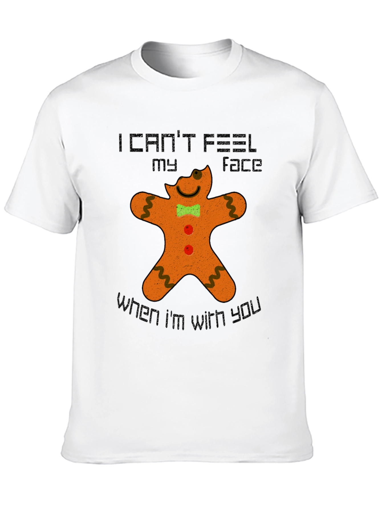 Gingerbread Man Funny Graphic T-Shirt