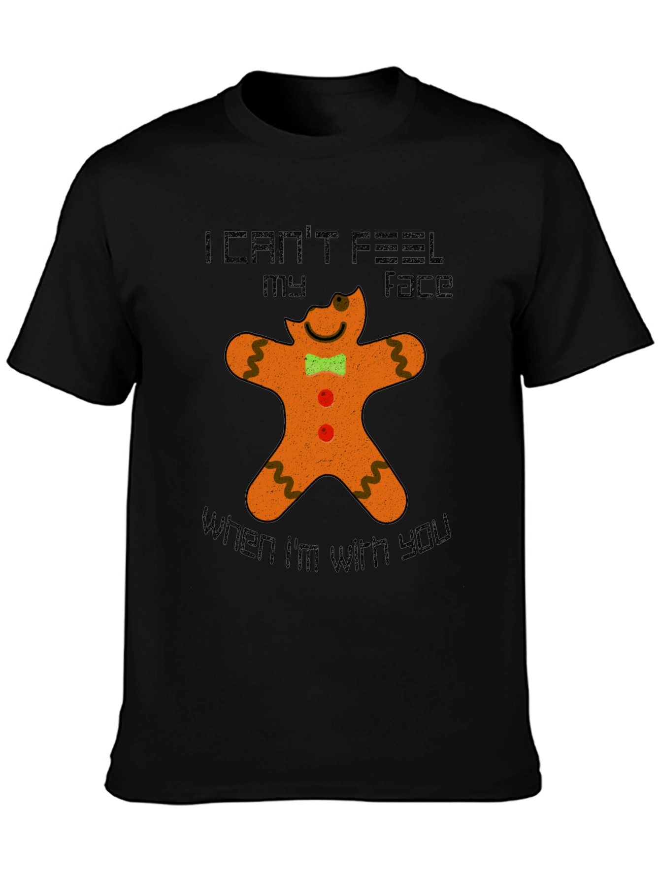 Gingerbread Man Funny Graphic T-Shirt