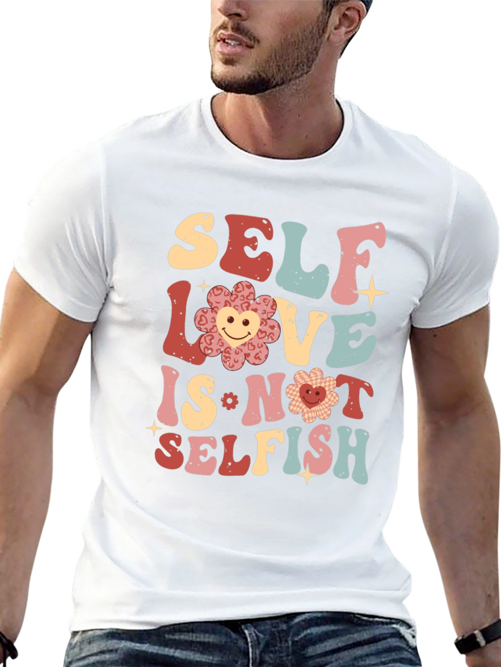 Self Love Graphic Tee - Trendy Unisex Shirt