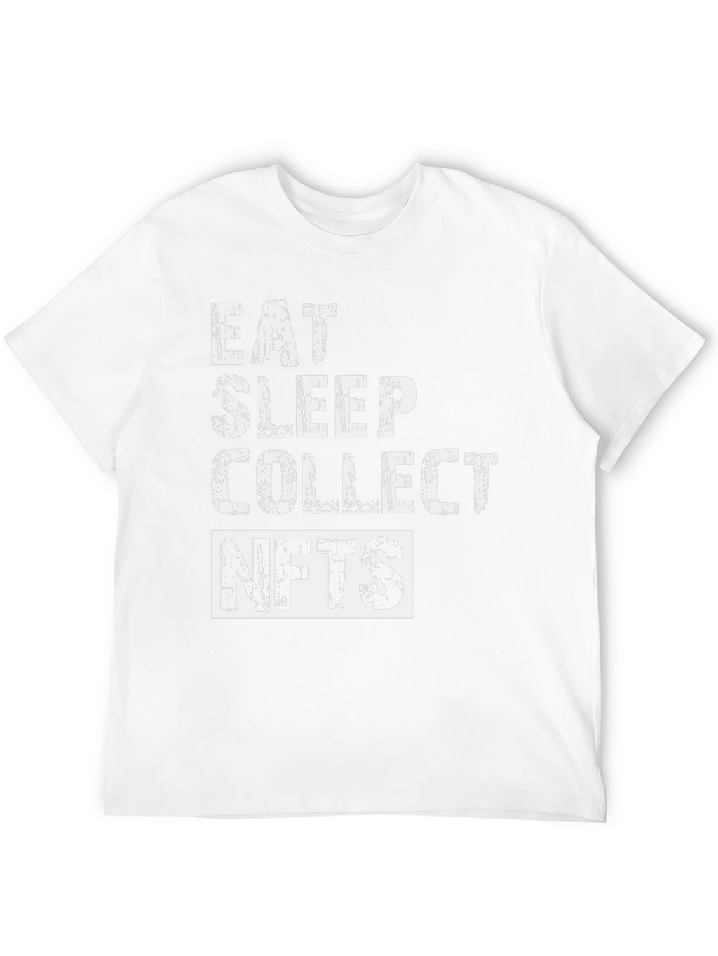 Eat Sleep Collect NFTs Black Graphic T-Shirt