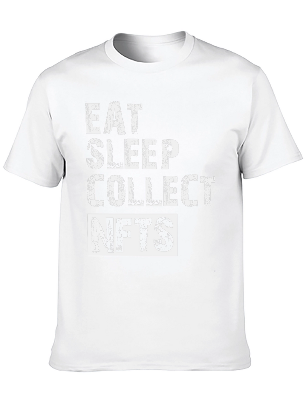Eat Sleep Collect NFTs Black Graphic T-Shirt