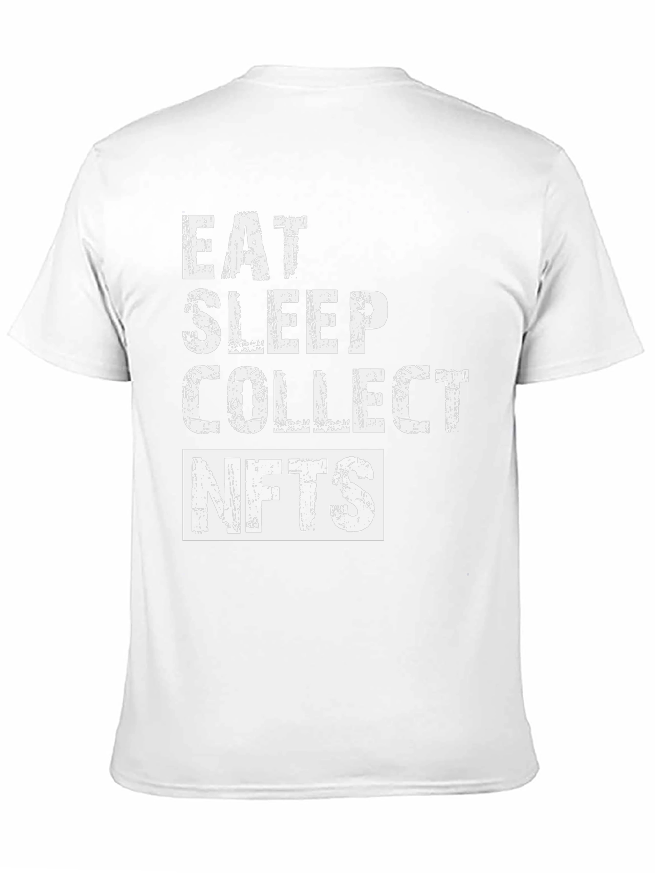 Eat Sleep Collect NFTs Black Graphic T-Shirt