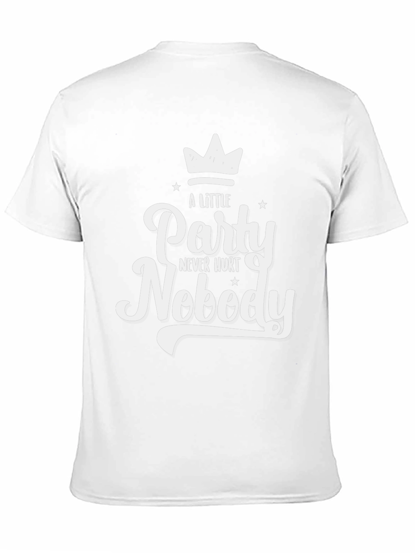 Party Never Hurt Nobody T-Shirt Black Cotton Tee