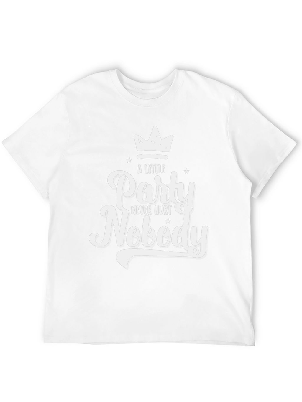 Party Never Hurt Nobody T-Shirt Black Cotton Tee