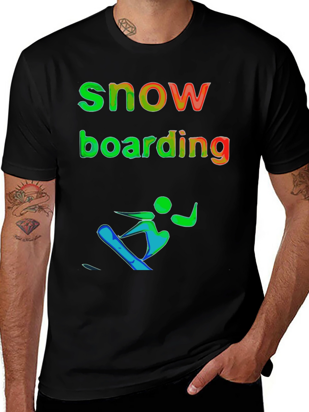 Snowboarding Graphic T-Shirt