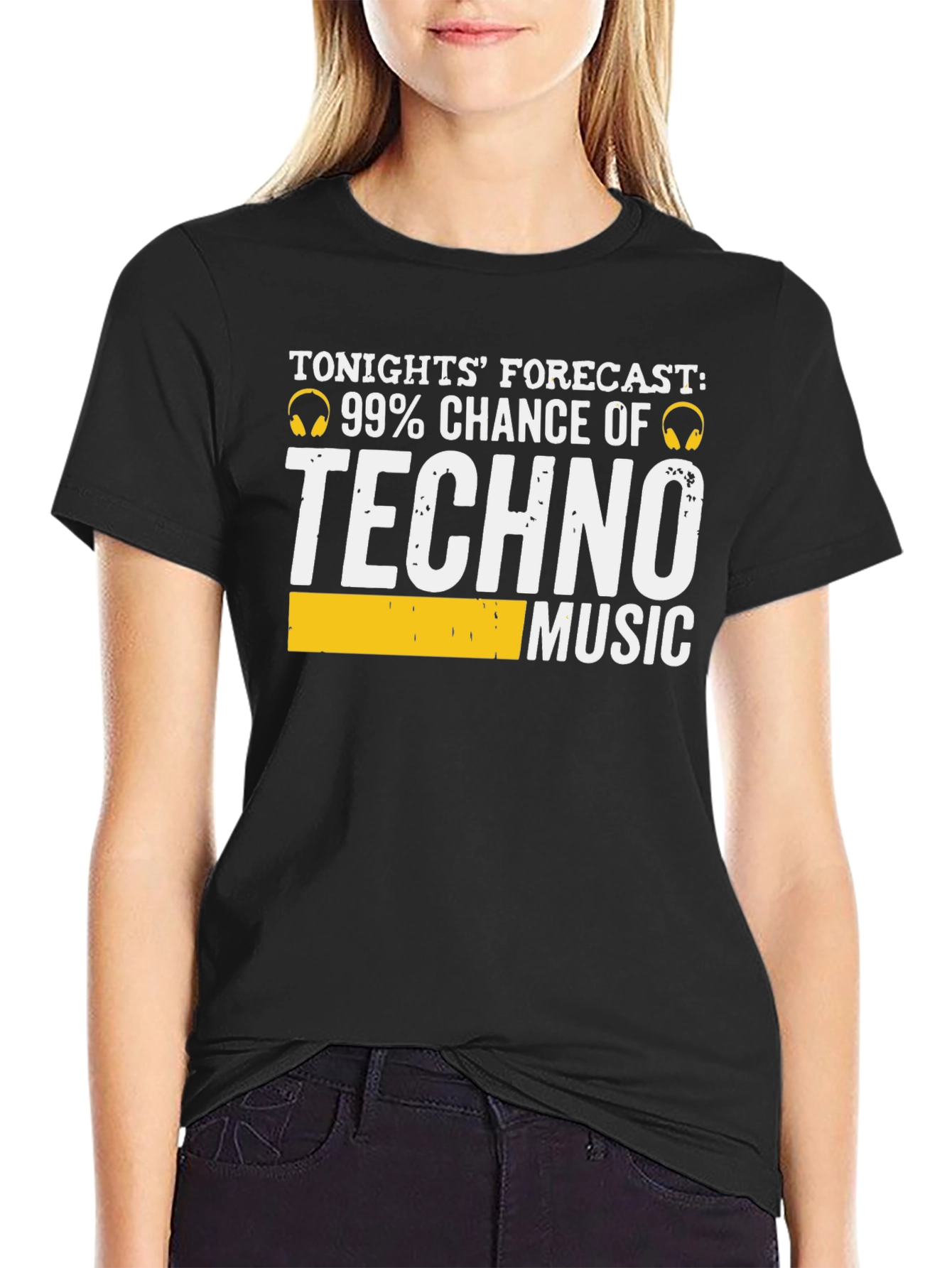 Techno Music T-Shirt - 99% Chance Forecast