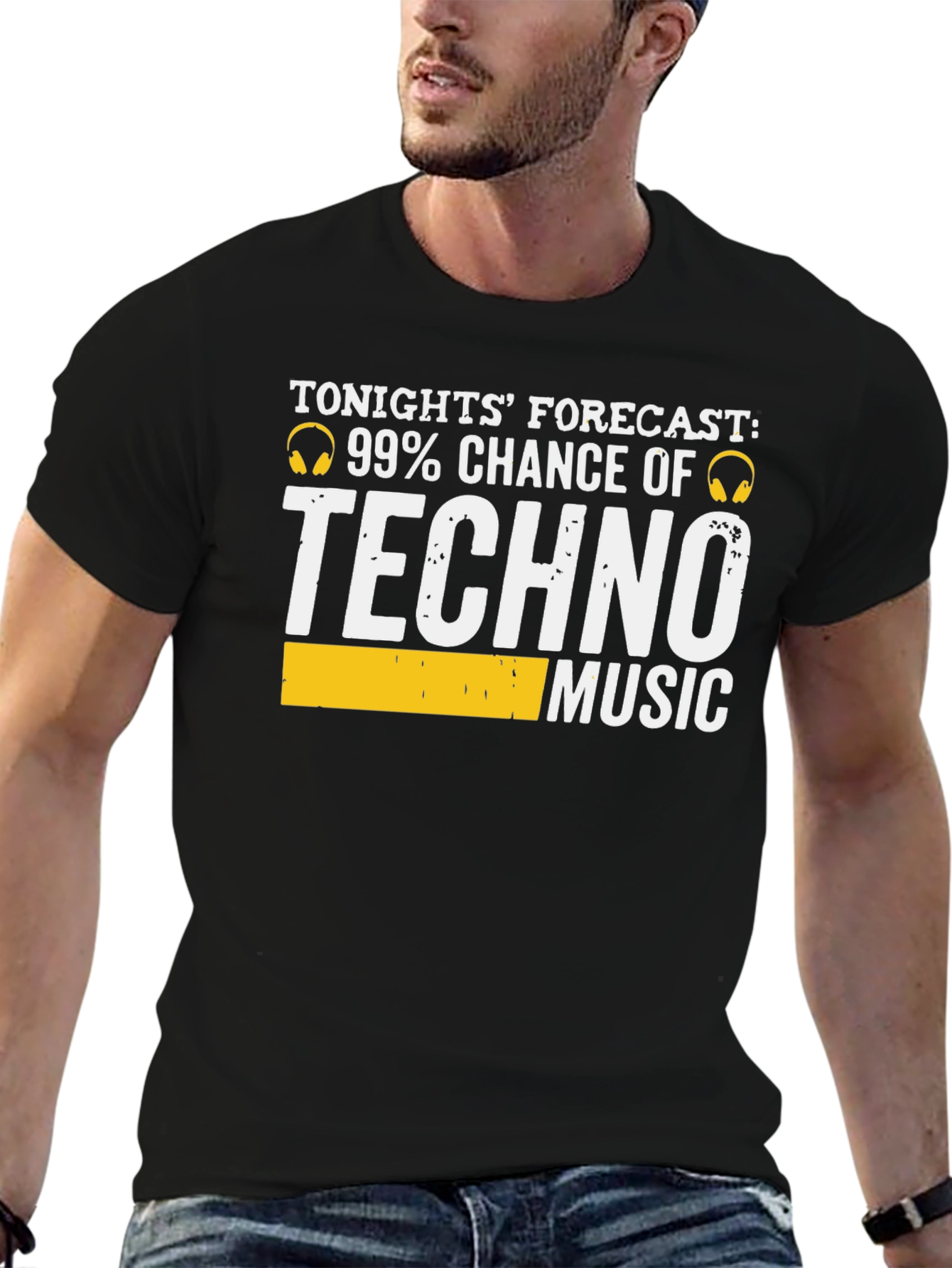 Techno Music T-Shirt - 99% Chance Forecast