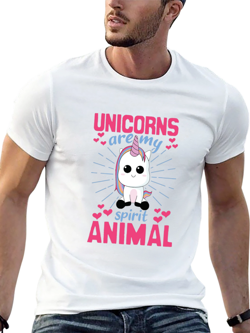 Unicorn Spirit Animal Graphic T-Shirt