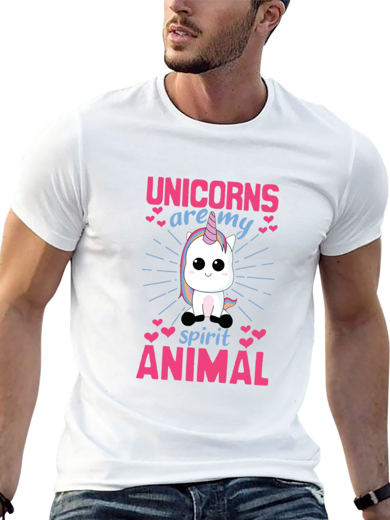 Unicorn Spirit Animal Graphic T-Shirt