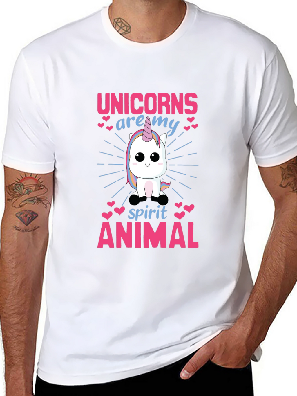 Unicorn Spirit Animal Graphic T-Shirt