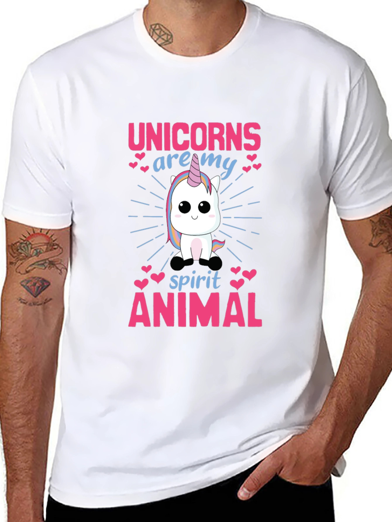 Unicorn Spirit Animal Graphic T-Shirt