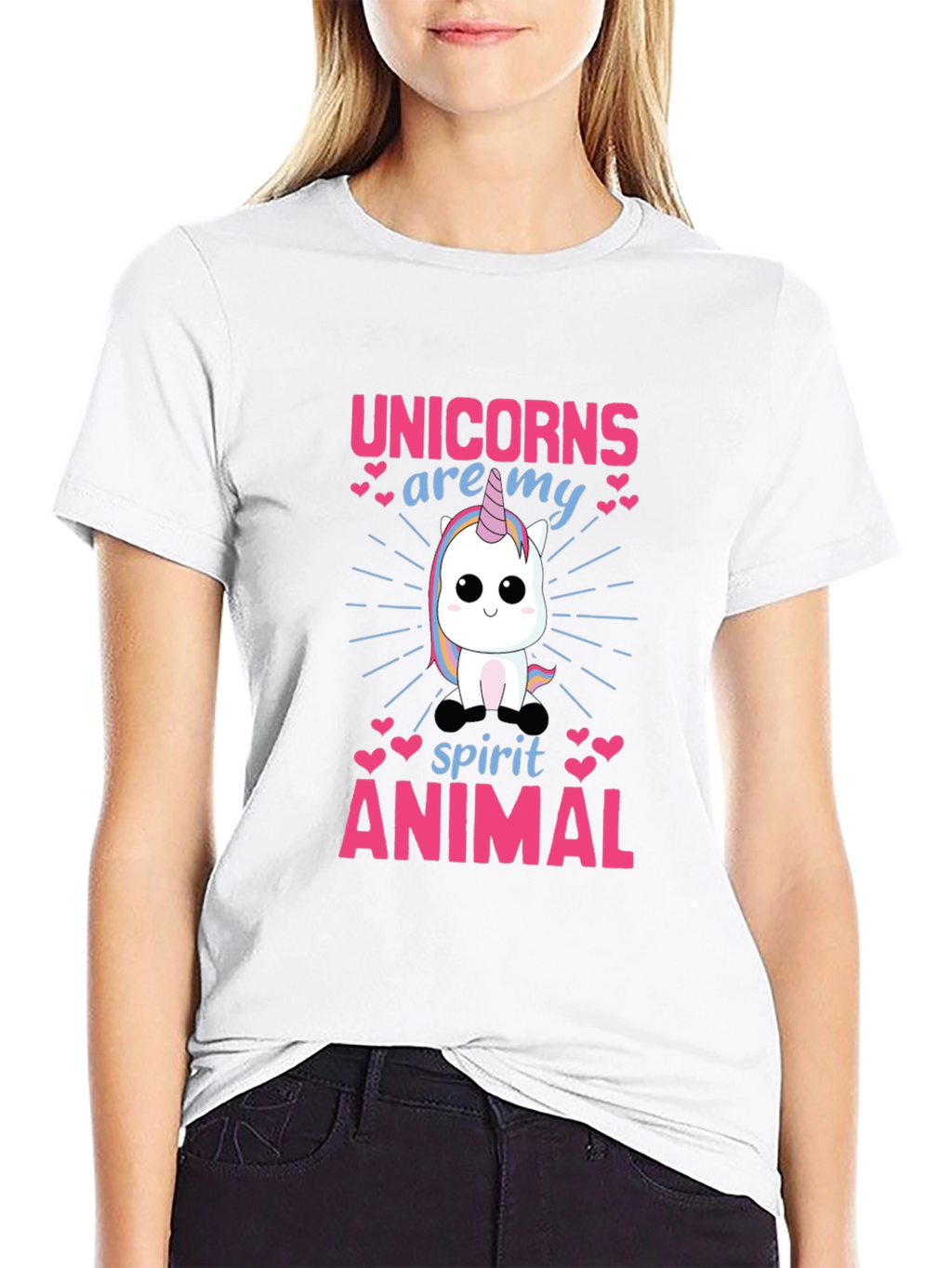 Unicorn Spirit Animal Graphic T-Shirt