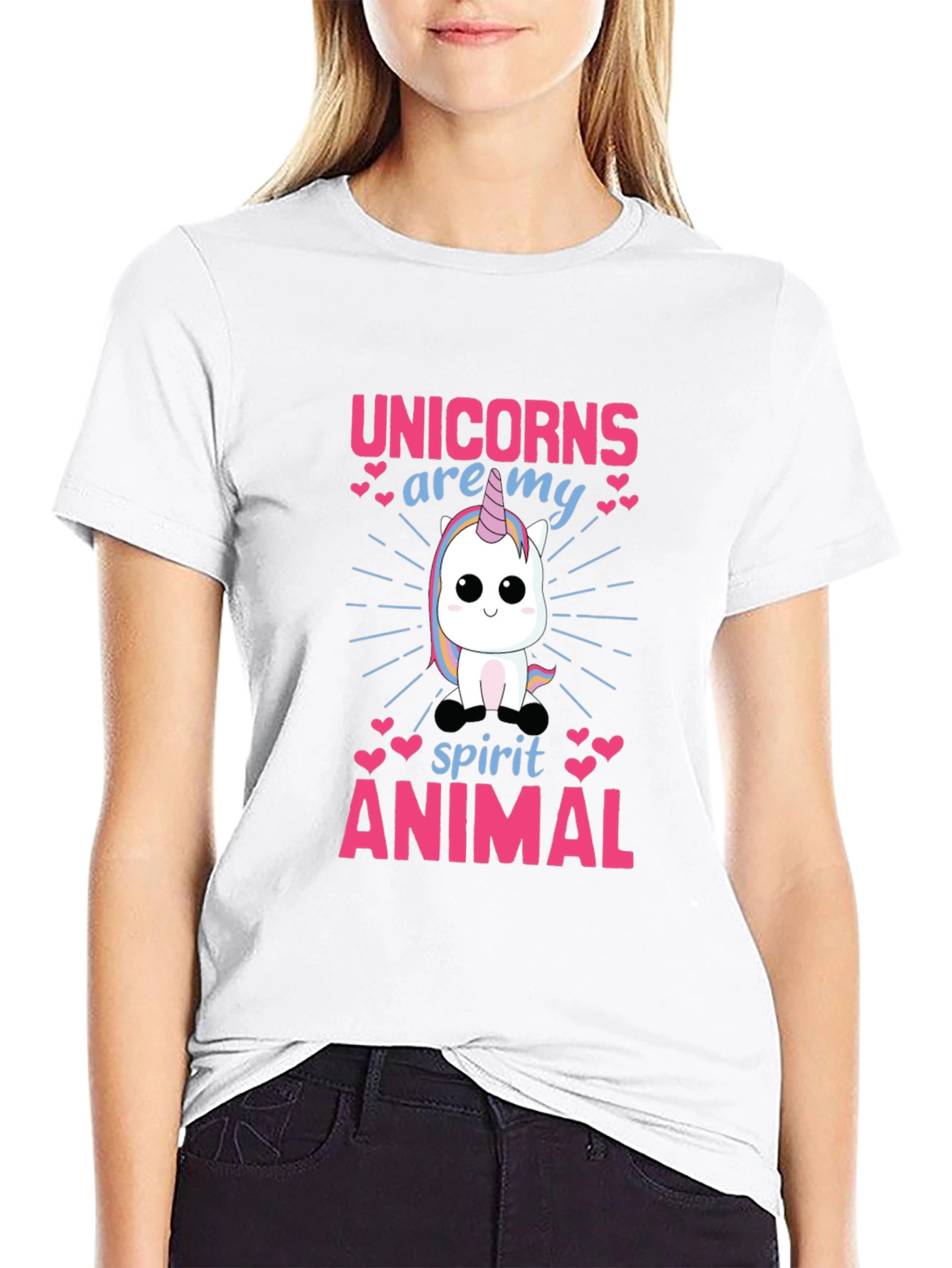 Unicorn Spirit Animal Graphic T-Shirt