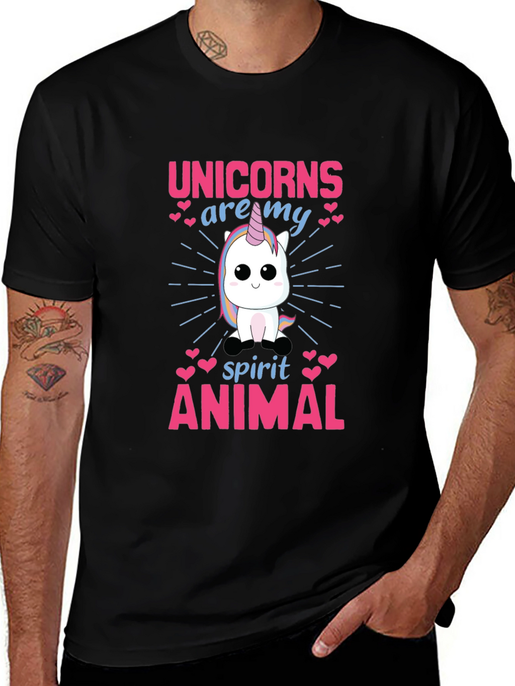 Unicorn Spirit Animal Graphic T-Shirt