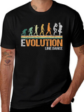 Evolution of Line Dance Black T-Shirt