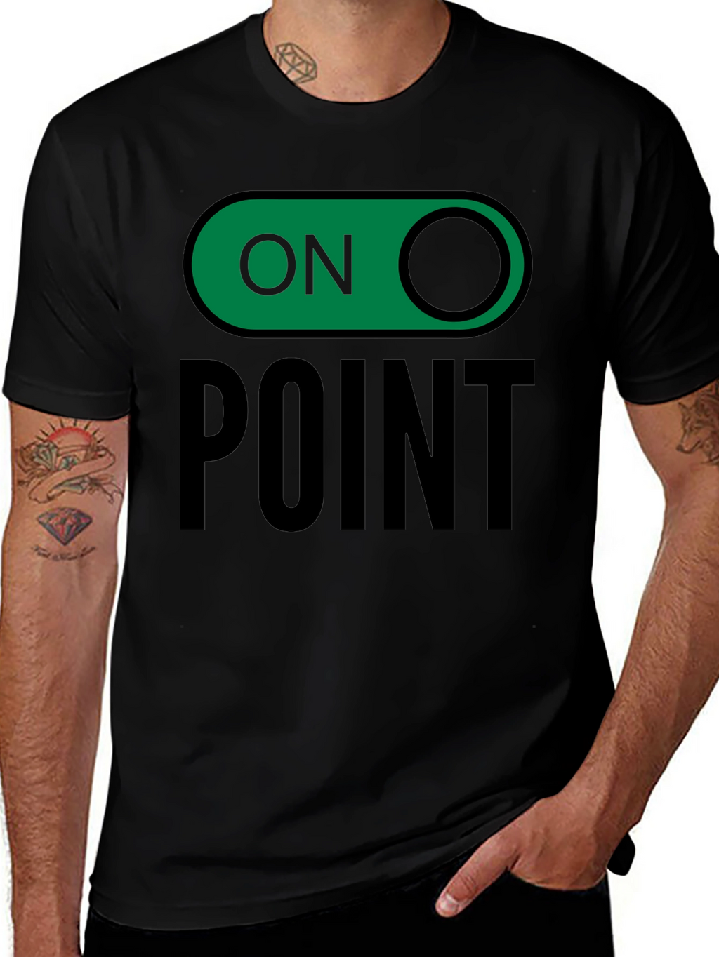 On Point Graphic Tee - Trendy Slogan T-Shirt