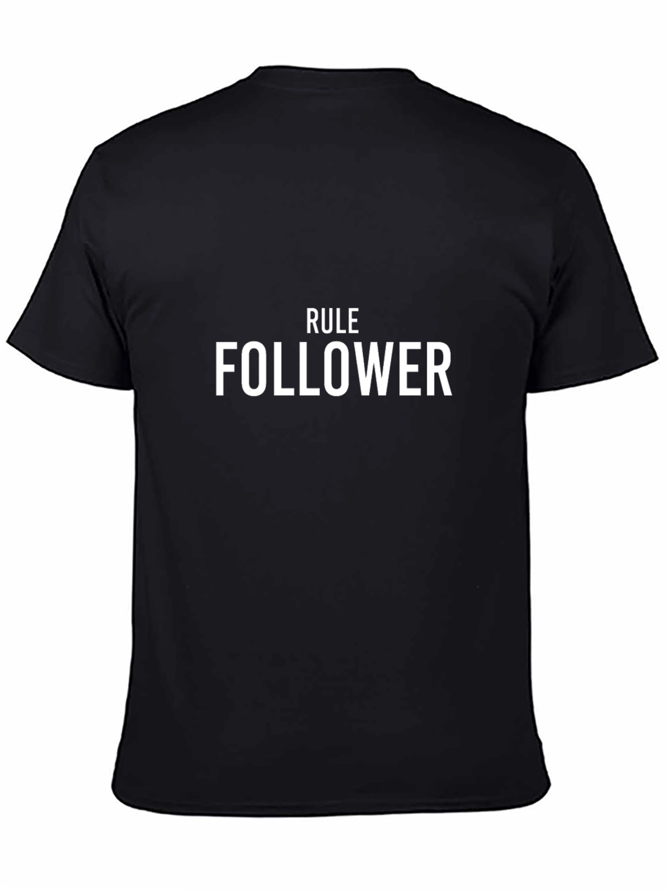 Rule Follower Graphic Black T-Shirt
