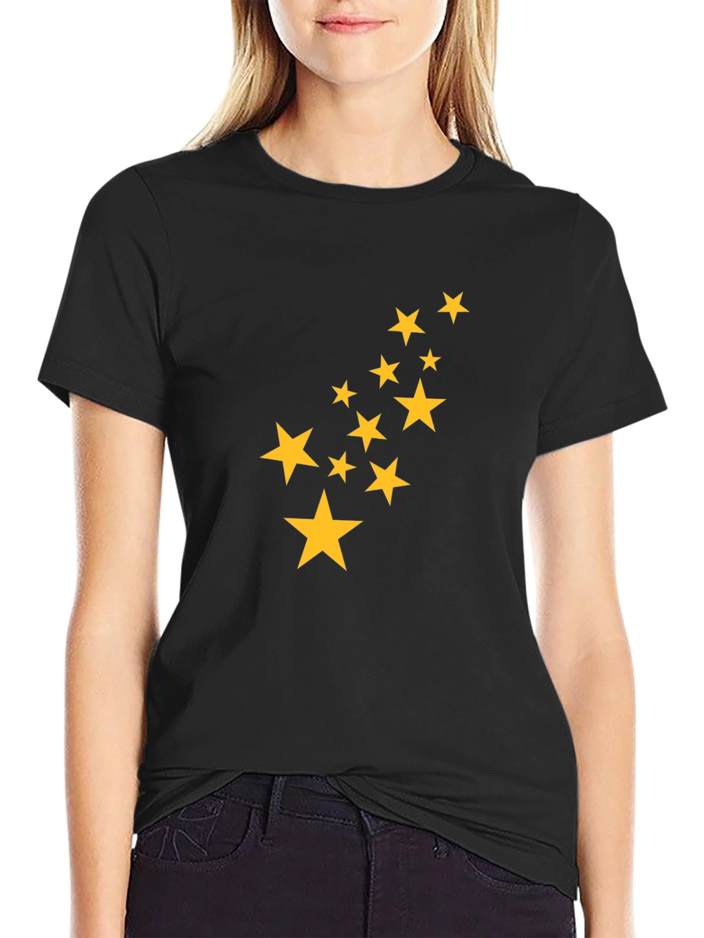 Black Starry Graphic Tee
