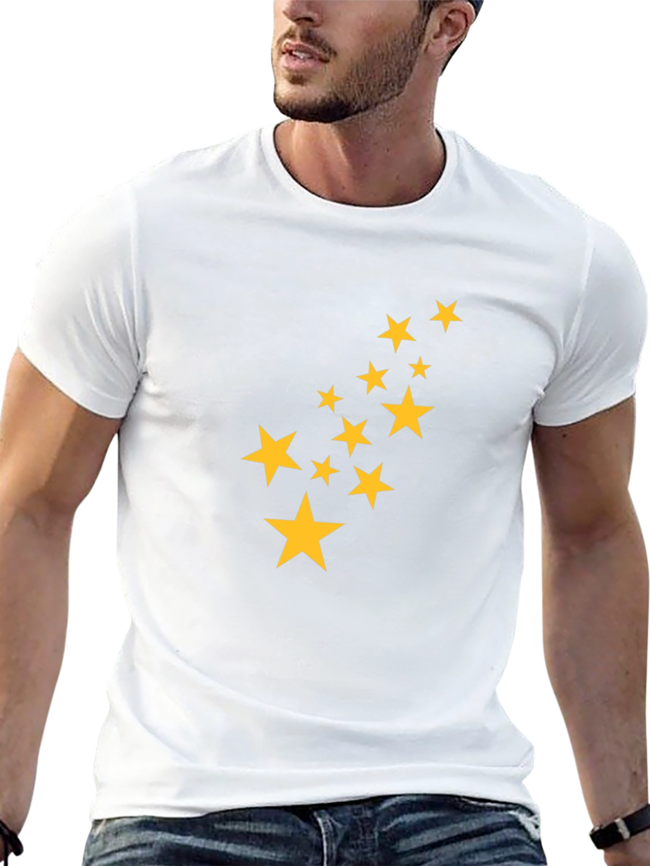 Black Starry Graphic Tee