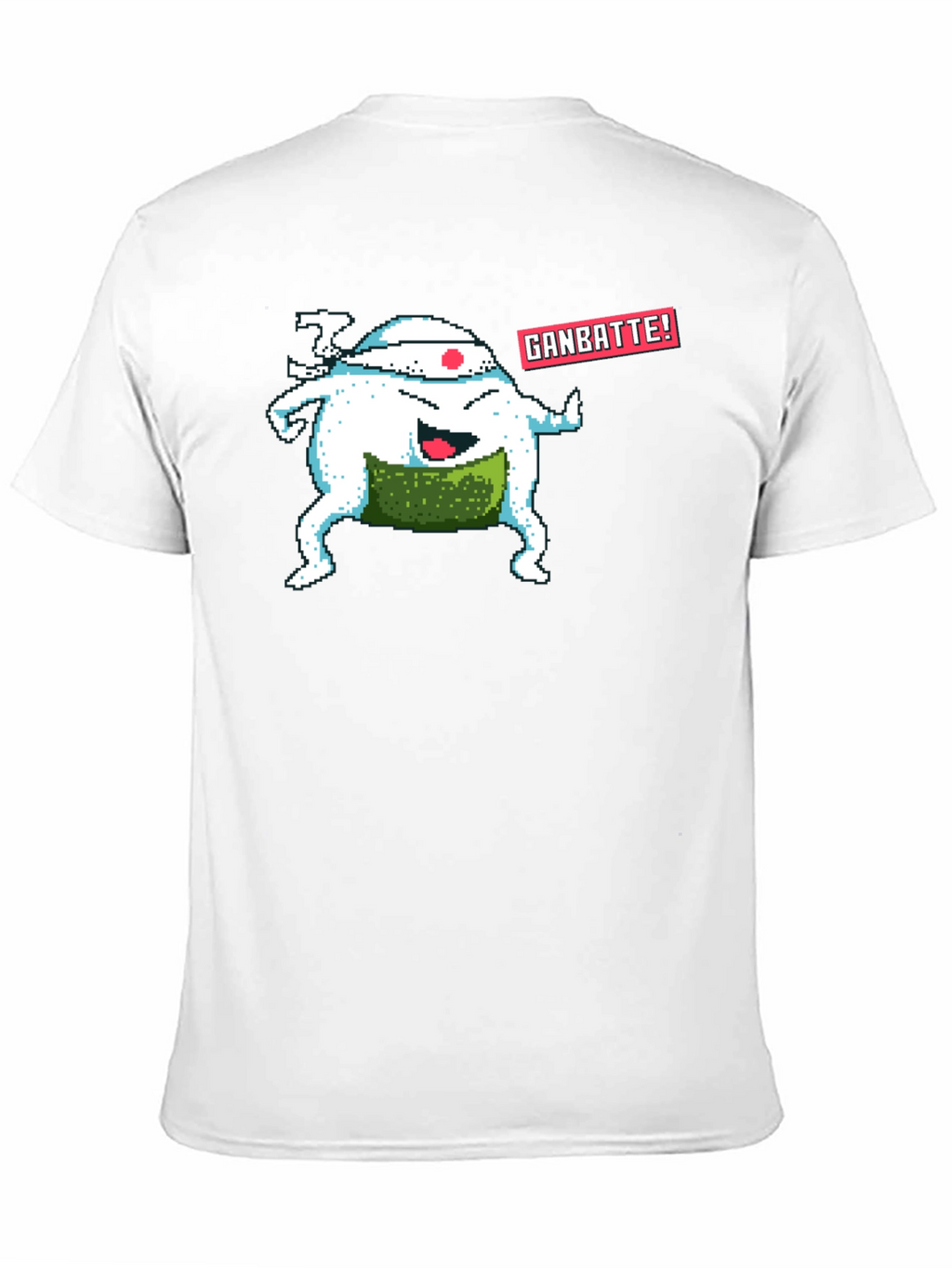 Pixel Art Sushi T-Shirt - Ganbatte! Design