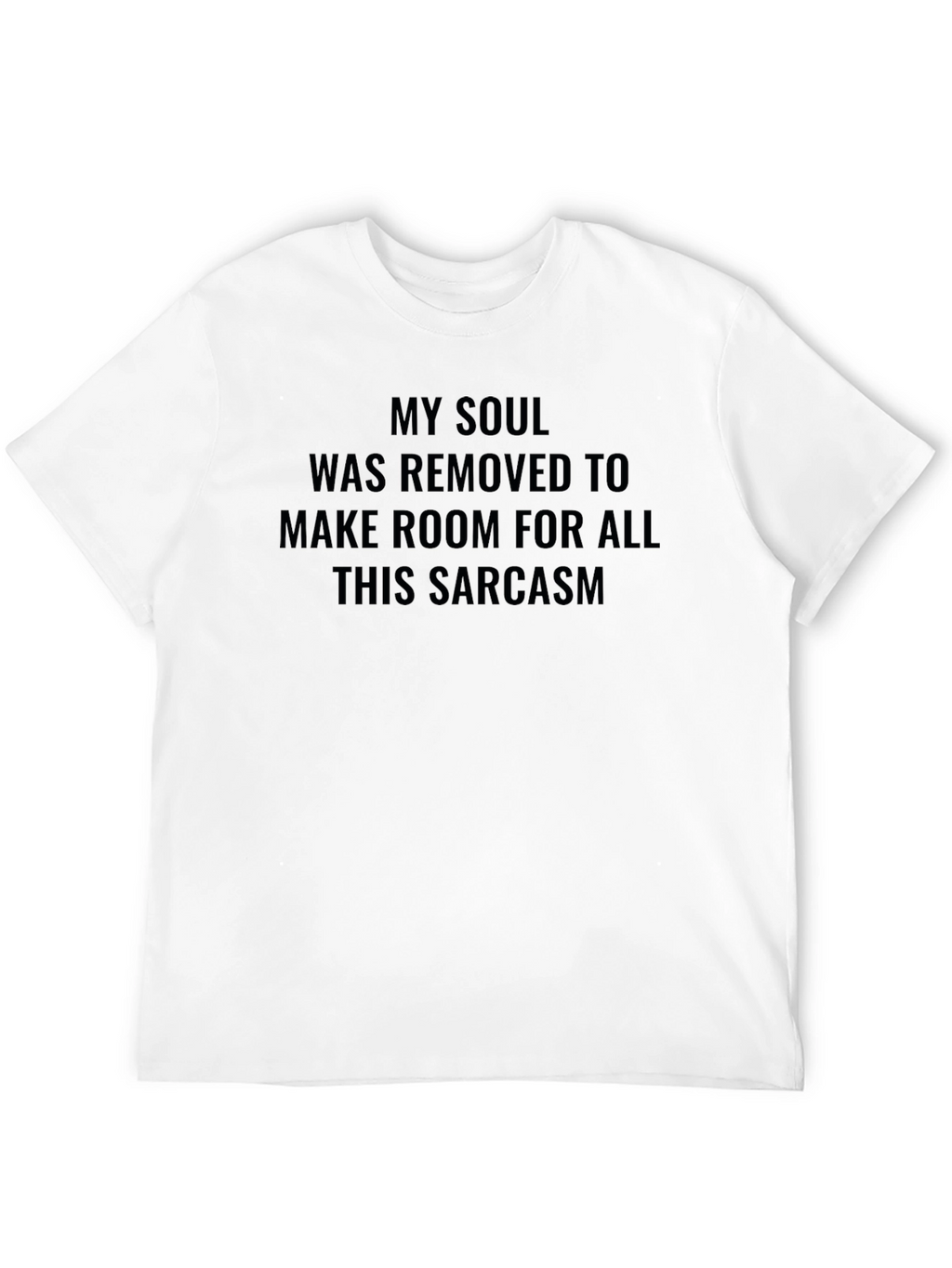 Sarcastic Soul Graphic Mens Black T-Shirt
