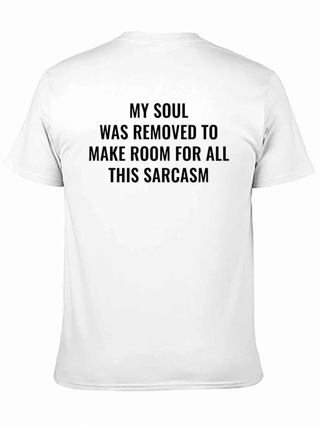 Sarcastic Soul Graphic Mens Black T-Shirt