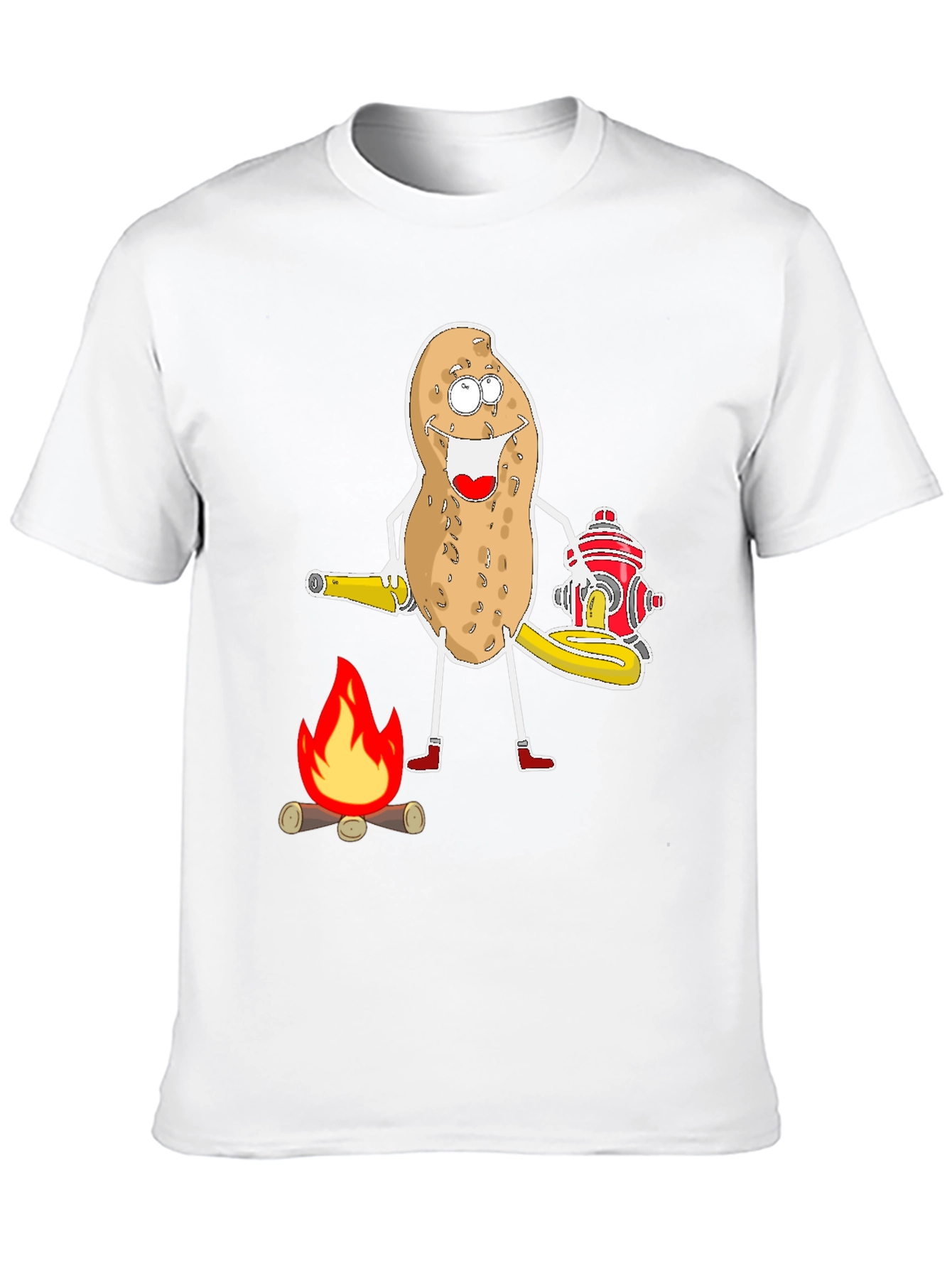 Funny Potato Firefighter T-Shirt