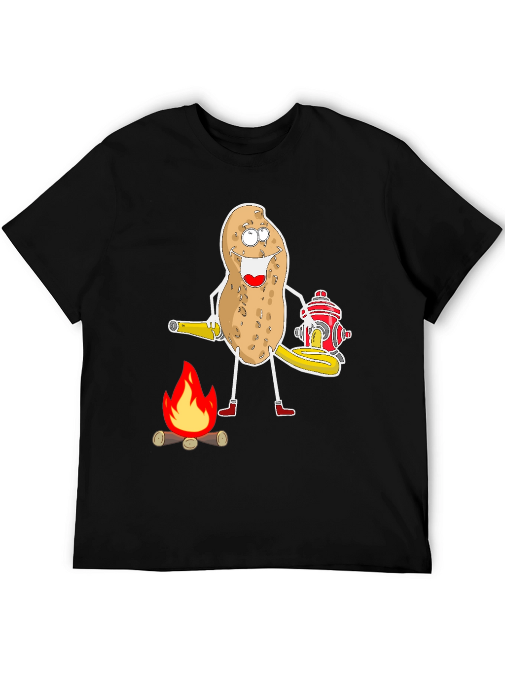 Funny Potato Firefighter T-Shirt