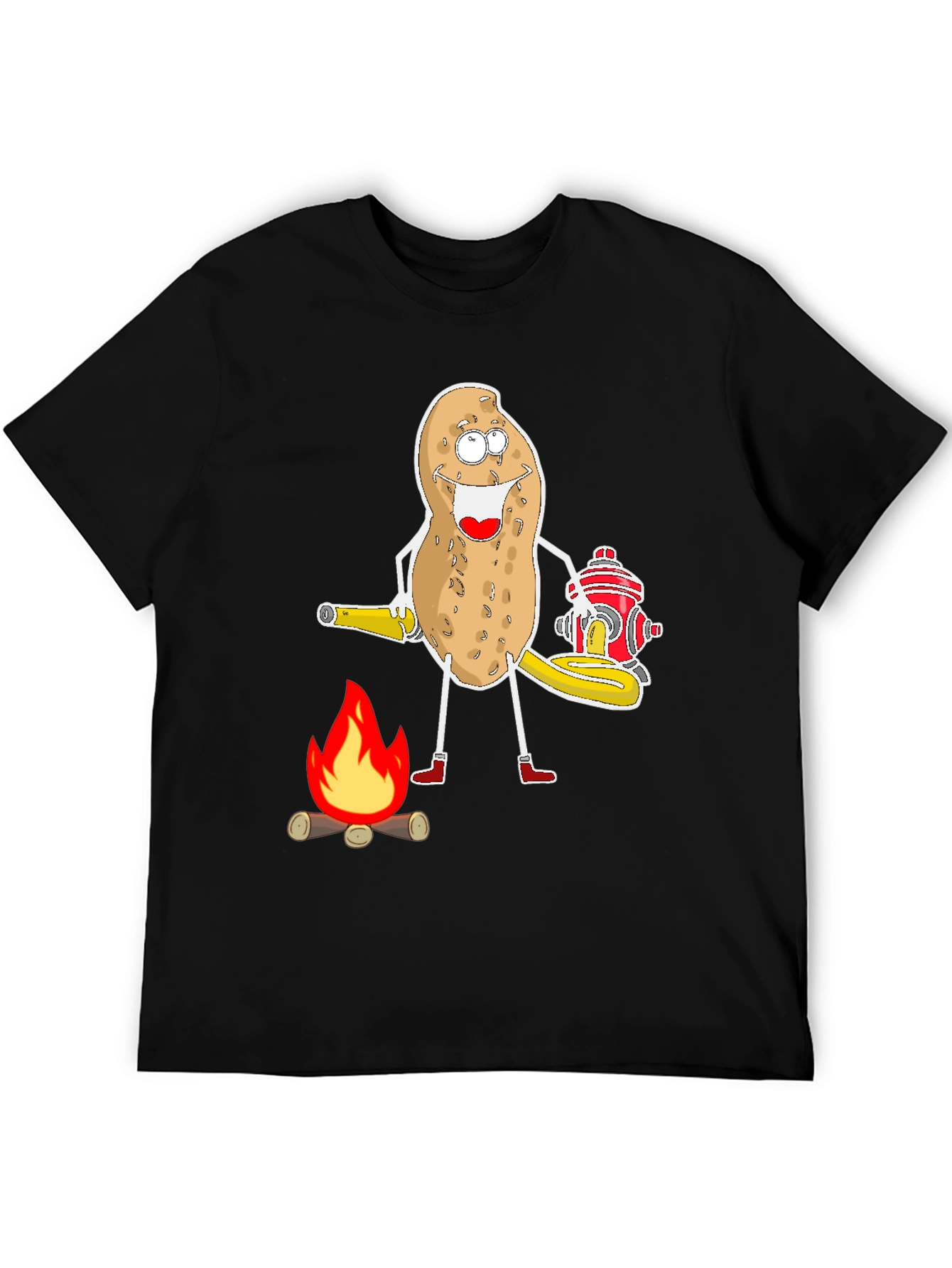 Funny Potato Firefighter T-Shirt